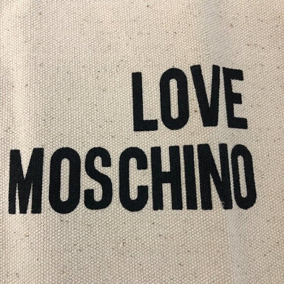 Love Moschino‎ Canvas Shopper Bag Metal Handles with Box. Unisex - Picture 4 of 16